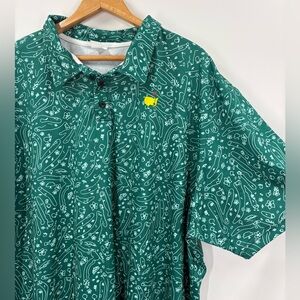 Masters Tech Style Men’s 3XL Green Augusta National Golf Polo Performance Mint